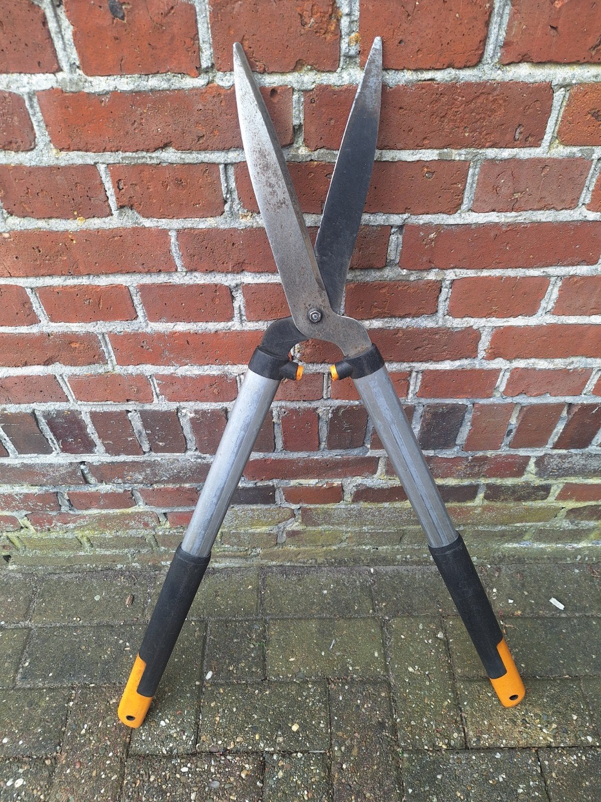 Fiskars Uitschuifbare Heggenschaar - Vlijmscherp, Ophalen of Verzenden, Gebruikt, Handmatig, Fiskars