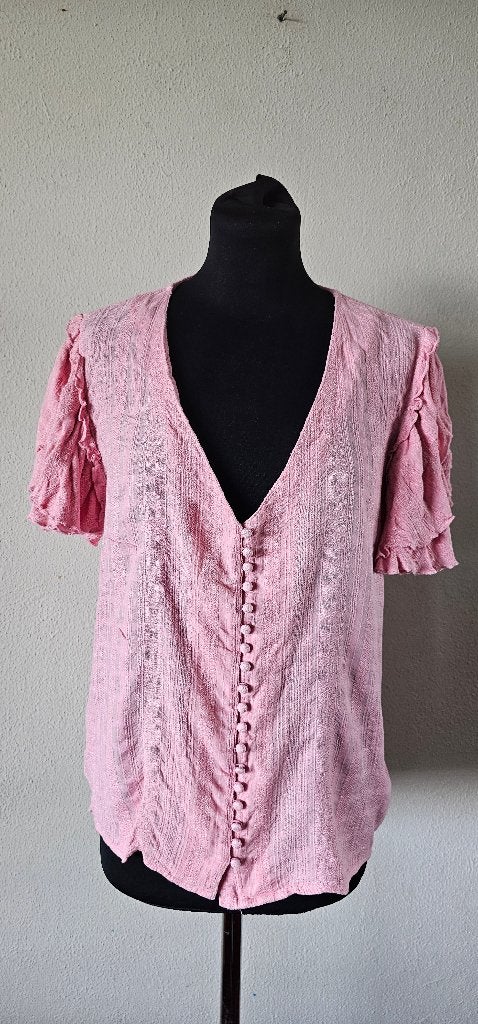 Fabienne Chapot Roze Blouse Maat 42 (26425), Maat 42/44 (L), Ophalen of Verzenden, Fabienne Chapot, Roze