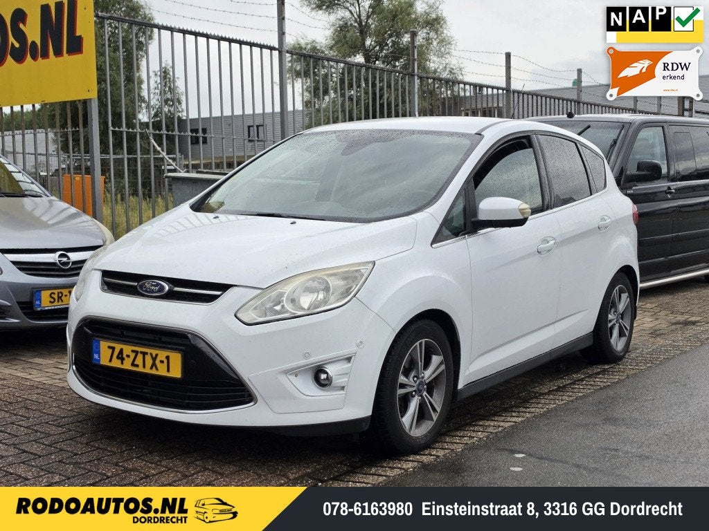 Ford C-MAX 1.0 Lease Titanium Motorprobleem! (bj 2013), Auto's, Euro 5, Gebruikt, Wit, Origineel Nederlands