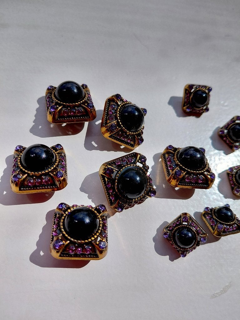 Hof stijl knopen met diamanten en strass 2 maten, Ophalen of Verzenden, Nieuw, Knoop of Knopen