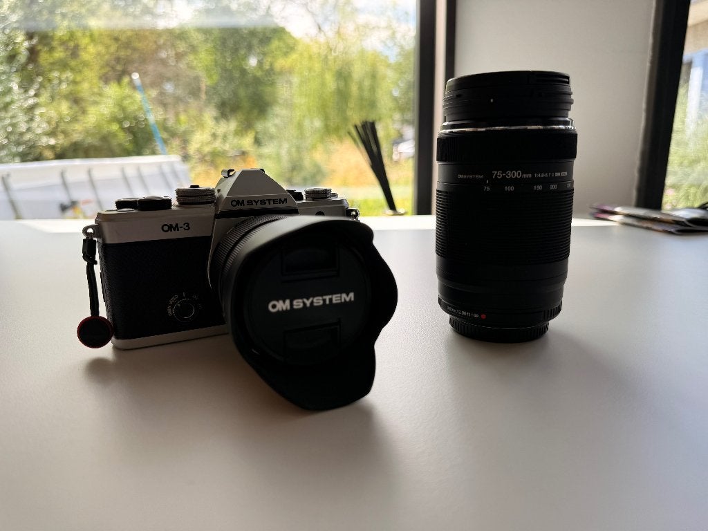 OM System OM‑3 complete set, Ophalen, Handmatige focus, Zo goed als nieuw, Olympus
