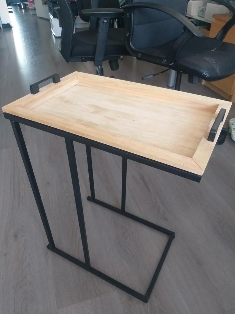 Bijzettafel / side table with movable tray, Ophalen