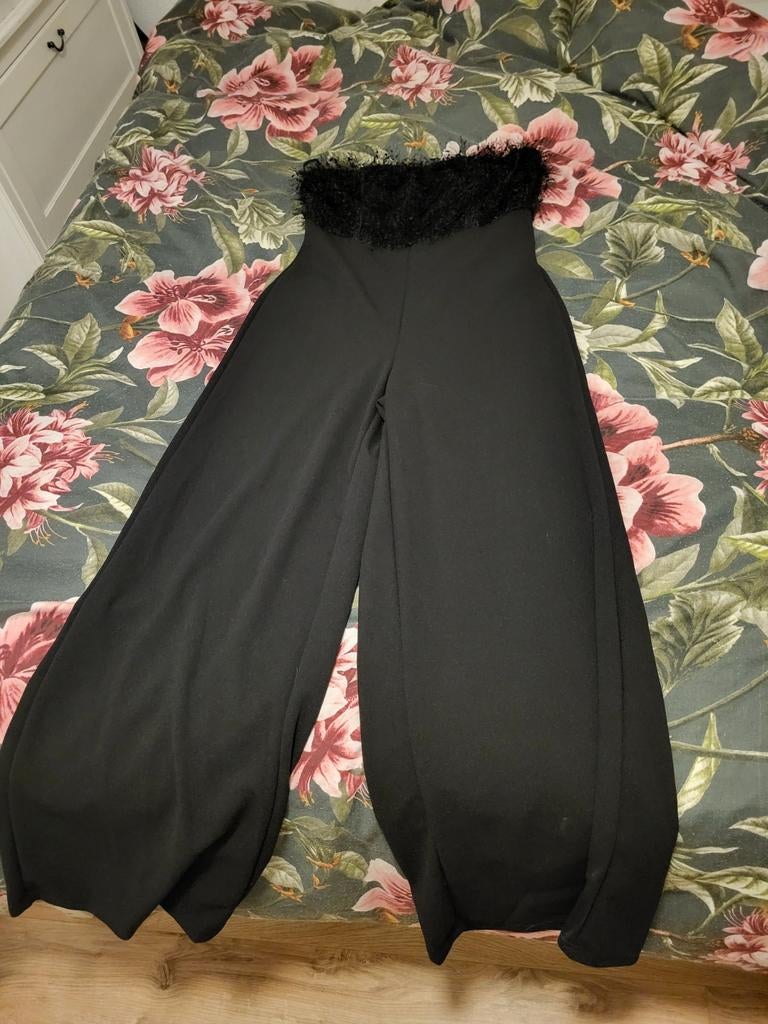 Zwarte jumpsuit mt 38, Kleding | Dames, Jumpsuits, Maat 38/40 (M), Zwart, Ophalen of Verzenden, Gedragen