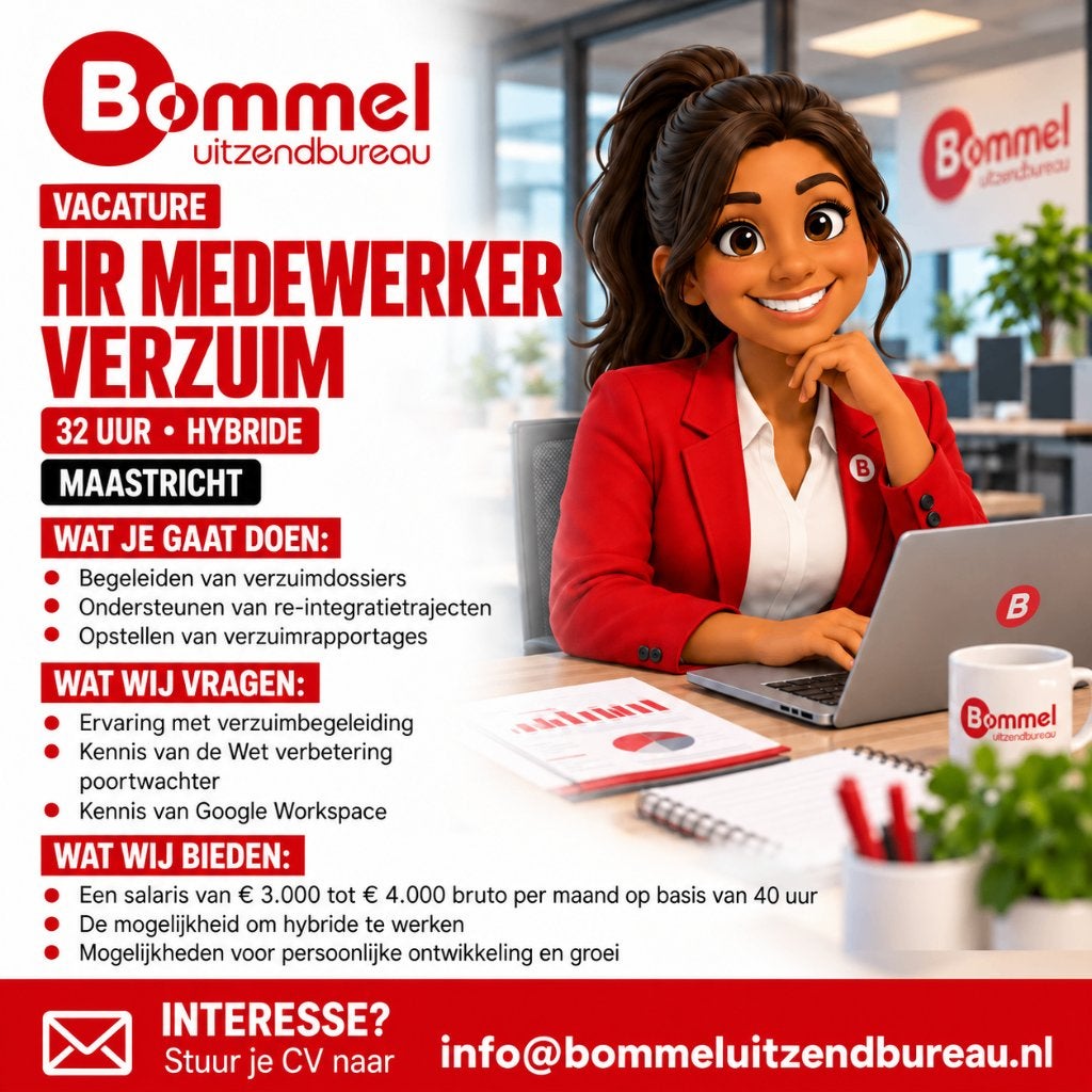 HR Medewerker Verzuim (32 uur – Hybride), Vacatures, 25 - 32 uur, MBO, Vanaf 1 jaar, Vast contract