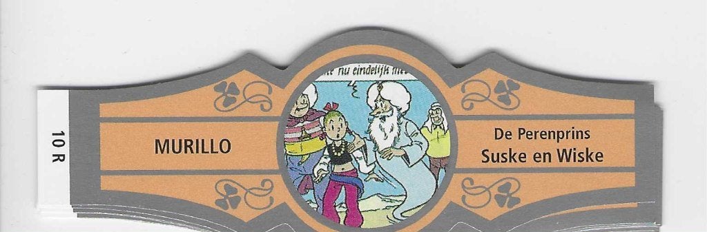 reeks 2655  suske en wiske 1-10 sigarenbanden, Ophalen of Verzenden, Zo goed als nieuw, Sigarenbandjes