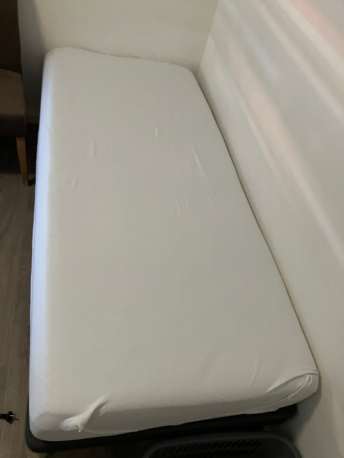 Eenpersoons onderlegger en matras, Ophalen, Gebruikt, 90 cm, Eenpersoons