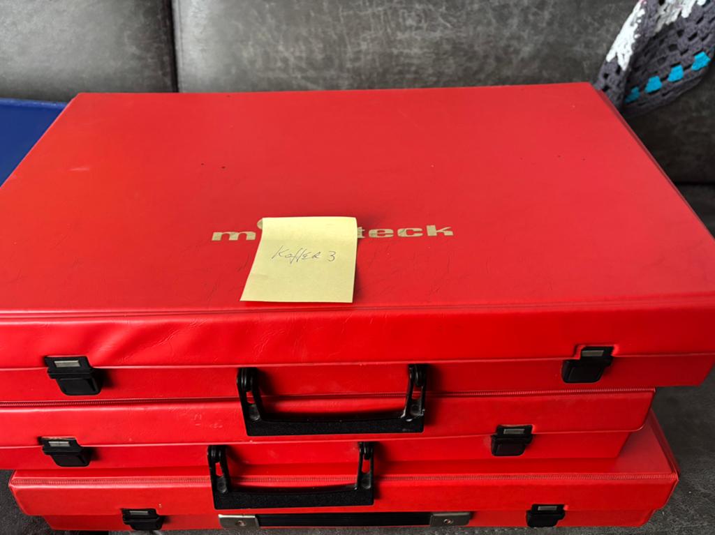Koffer 3 originele Ministeck koffer vol met 24 kleuren, Ophalen, Gebruikt, Box-set