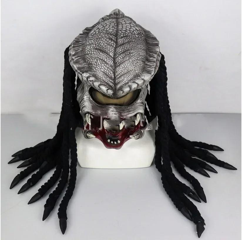Luxe full face latex horror masker Predator, Ophalen of Verzenden, Nieuw, Overige typen