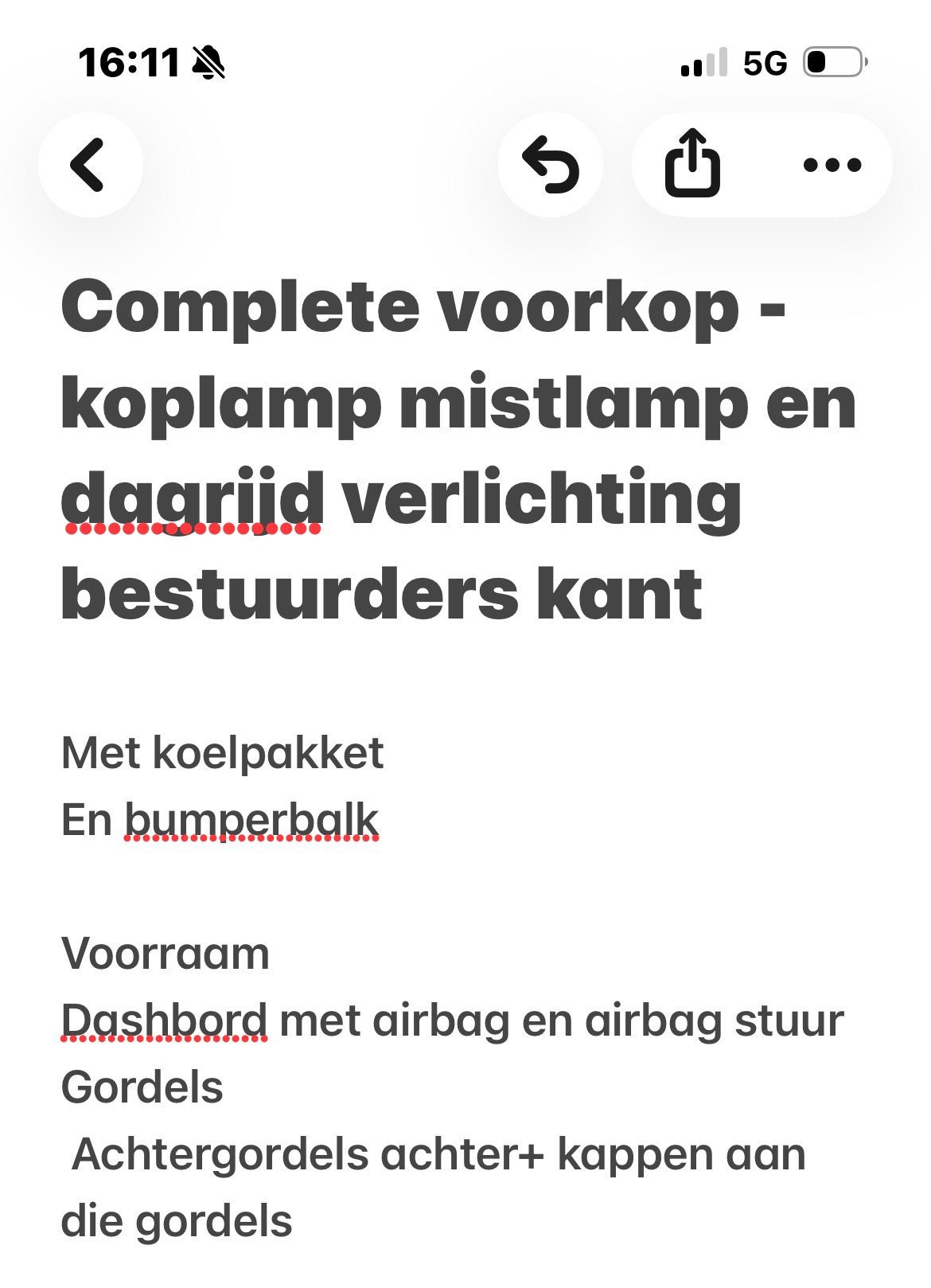 Voorkop compleet t roc r line LR7H, Eén persoon, Kortingsbon