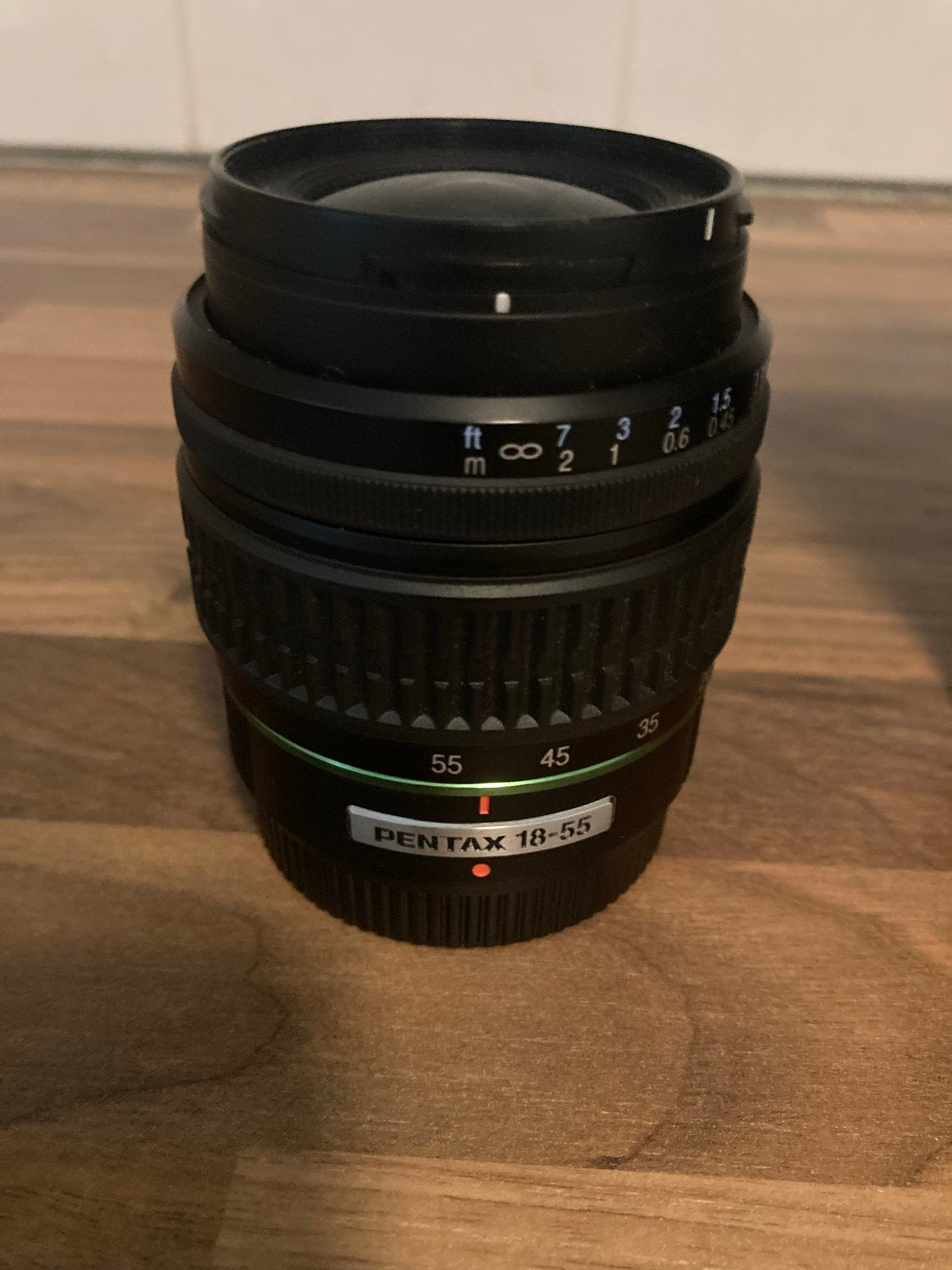 Pentax 18-55mm lens met tasje, Gebruikt, Beschermhoes/tas, Standaardlens, Pentax K-mount