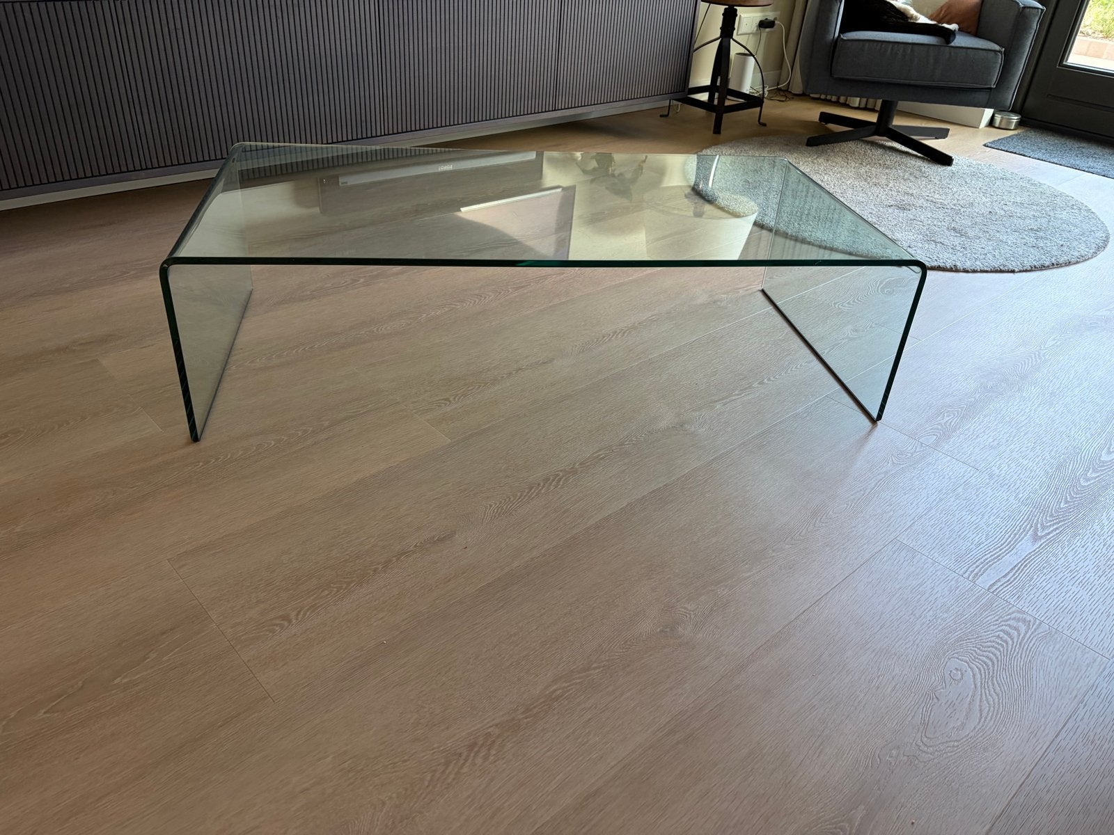 Fiam Italia Waterfall Salontafel - Design Glas, Ophalen, 100 tot 150 cm, 50 tot 100 cm, Glas