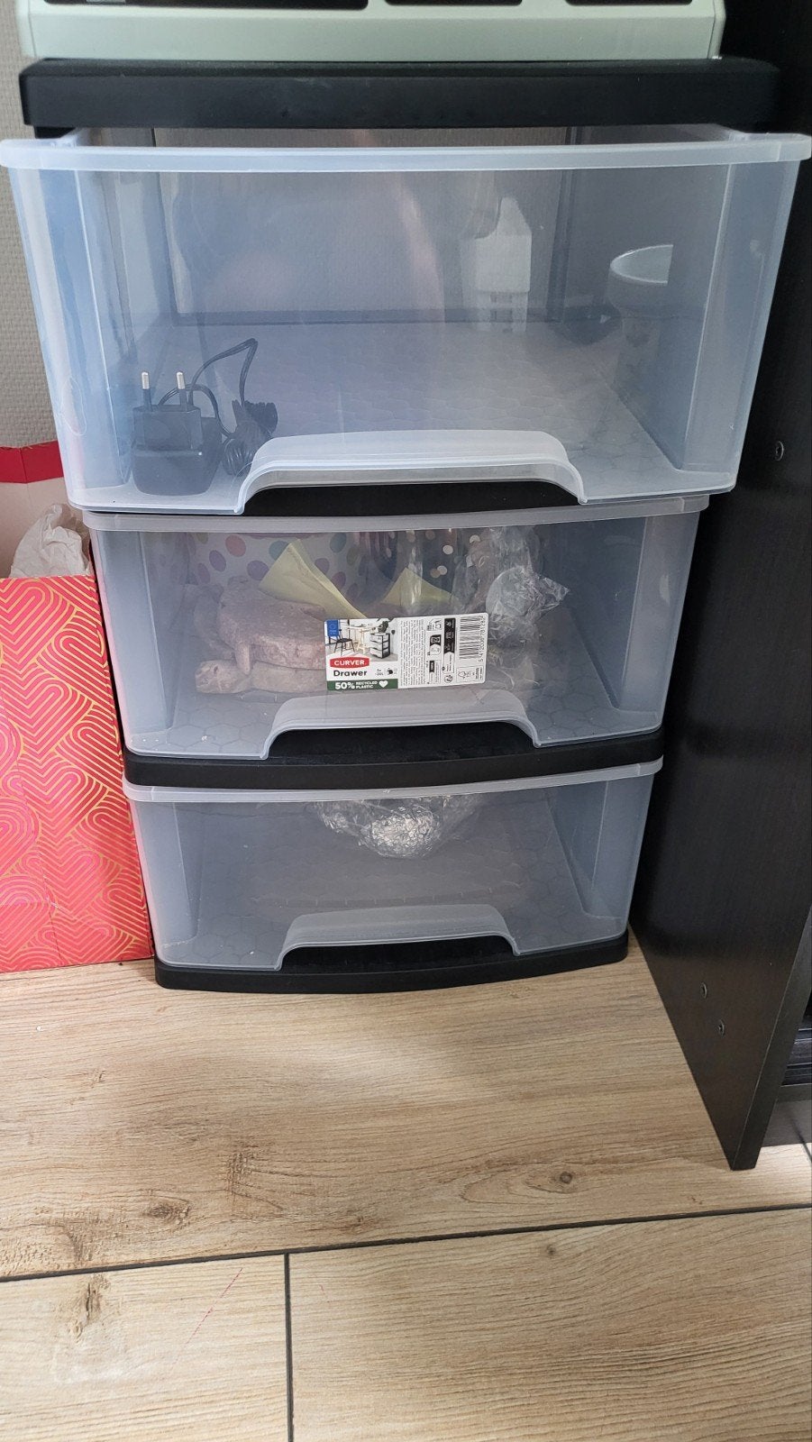 Curver opbergbakken met lade - 4 stuks of per stuk, Gebruikt, Ophalen of Verzenden, X, X