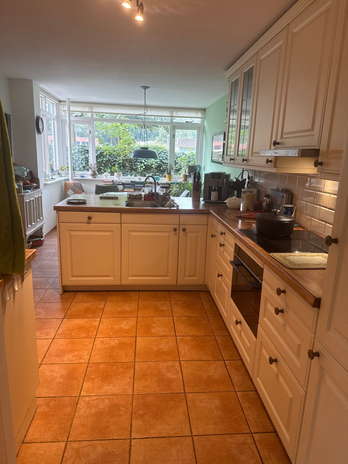 Complete keuken van Duits merk Siematic met apparaturen, Ophalen, Gebruikt, Hoekkeuken, Hout