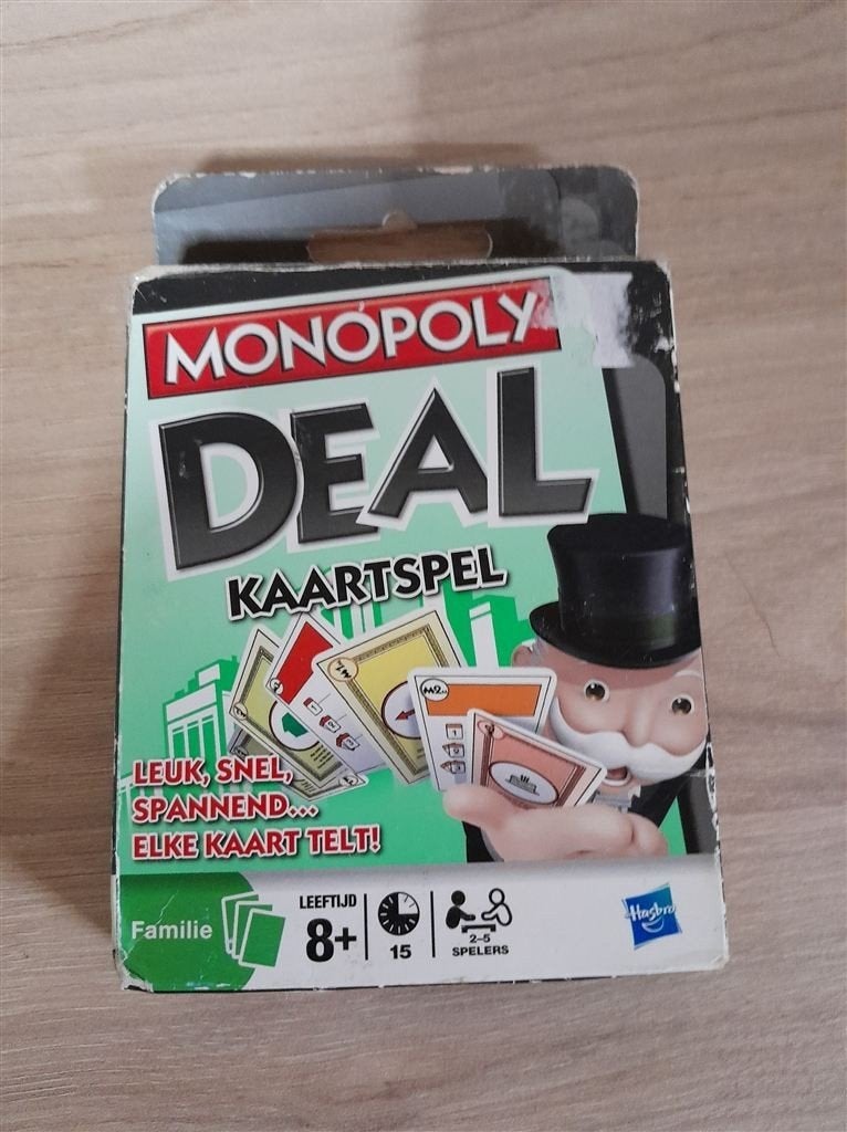 Monopoly deal - kaartspel - s3894, Hobby en Vrije tijd, Gezelschapsspellen | Bordspellen, Verzenden, Zo goed als nieuw