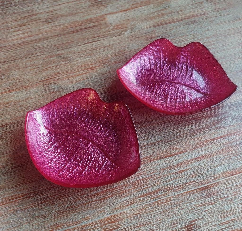 2 glazen schaaltjes in kusvorm, Ophalen, Schaal, Overige vormen, Glas