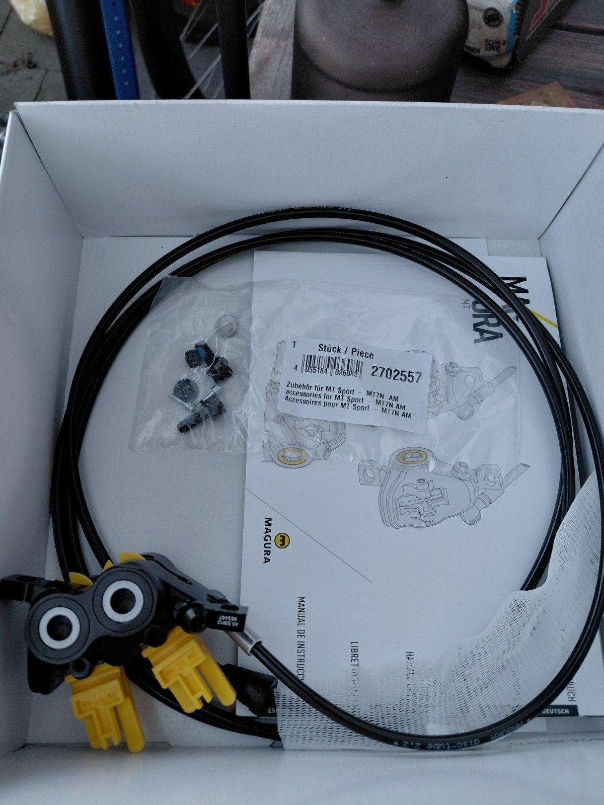 2x Magura MT5 remklauw + 2 meter leiding, ongebruikt, Fietsen en Brommers, Remmen, Magura, Ophalen of Verzenden, Nieuw