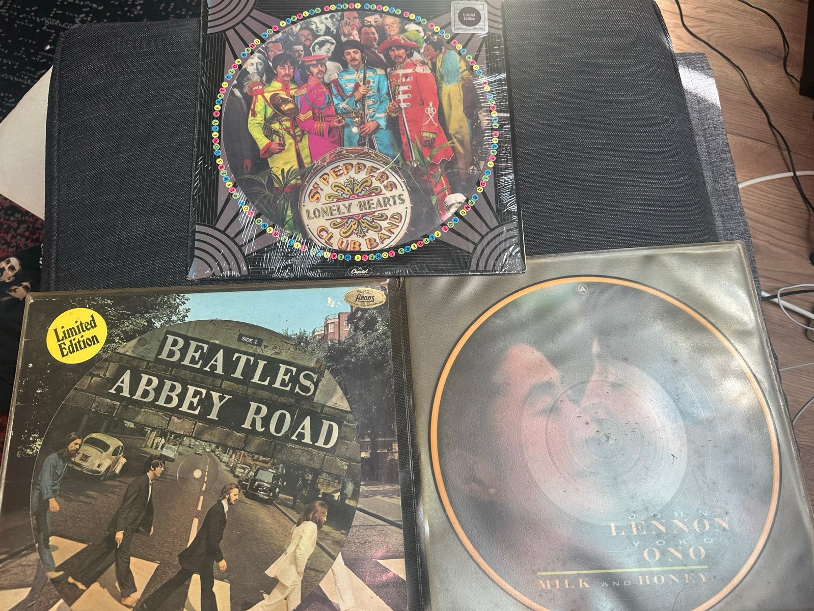 The Beatles - Abbey Road & Sgt. Pepper's (Picture Discs), LP, Pop, Ophalen of Verzenden, Zo goed als nieuw