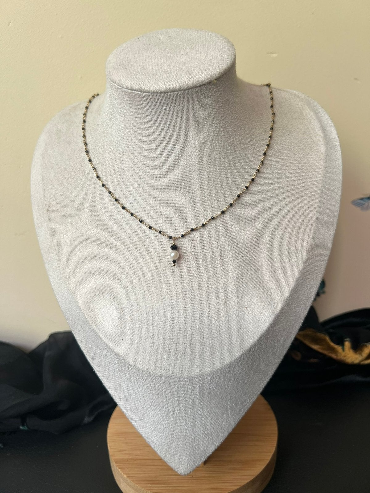 AKOYA zoutwater parel hanger spinel beschermt geluk uniek, Paars, Magnolia11, Nieuw, Ophalen of Verzenden