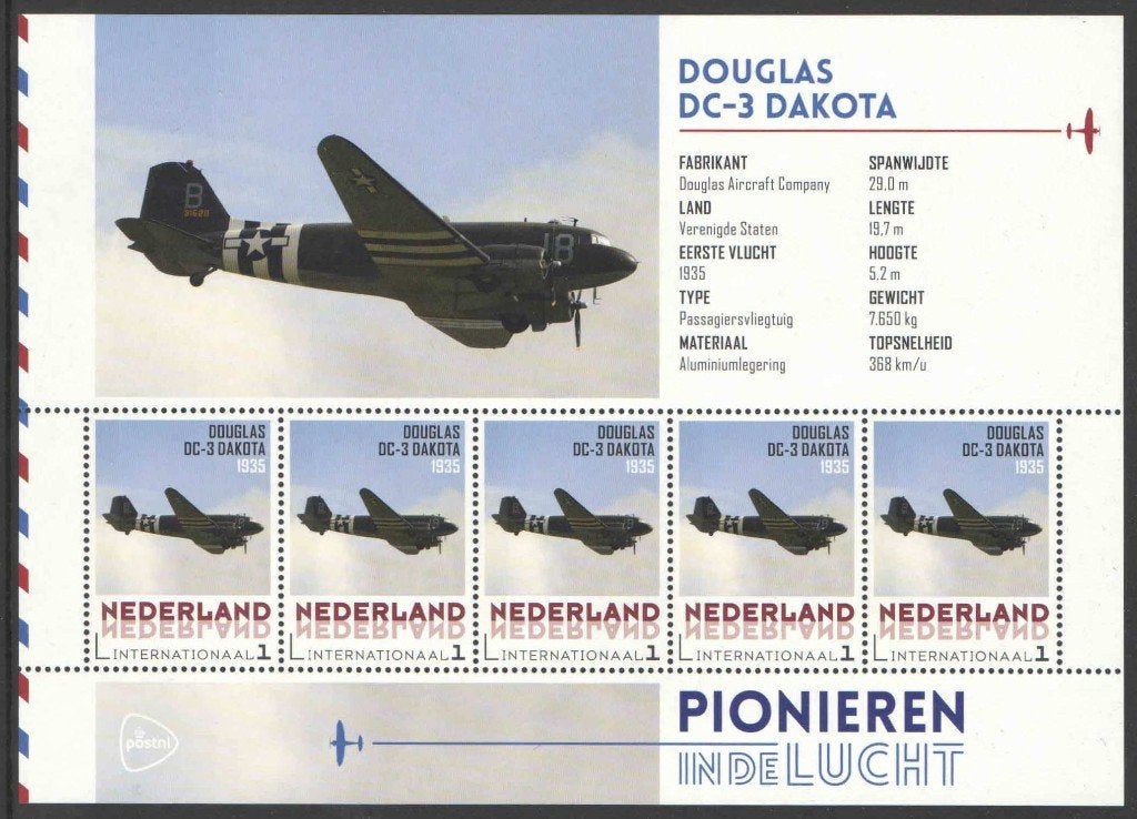 Pionieren in de luchtvaart: Douglas DC-3 Dakota, Ophalen of Verzenden, Na 1940, Postfris