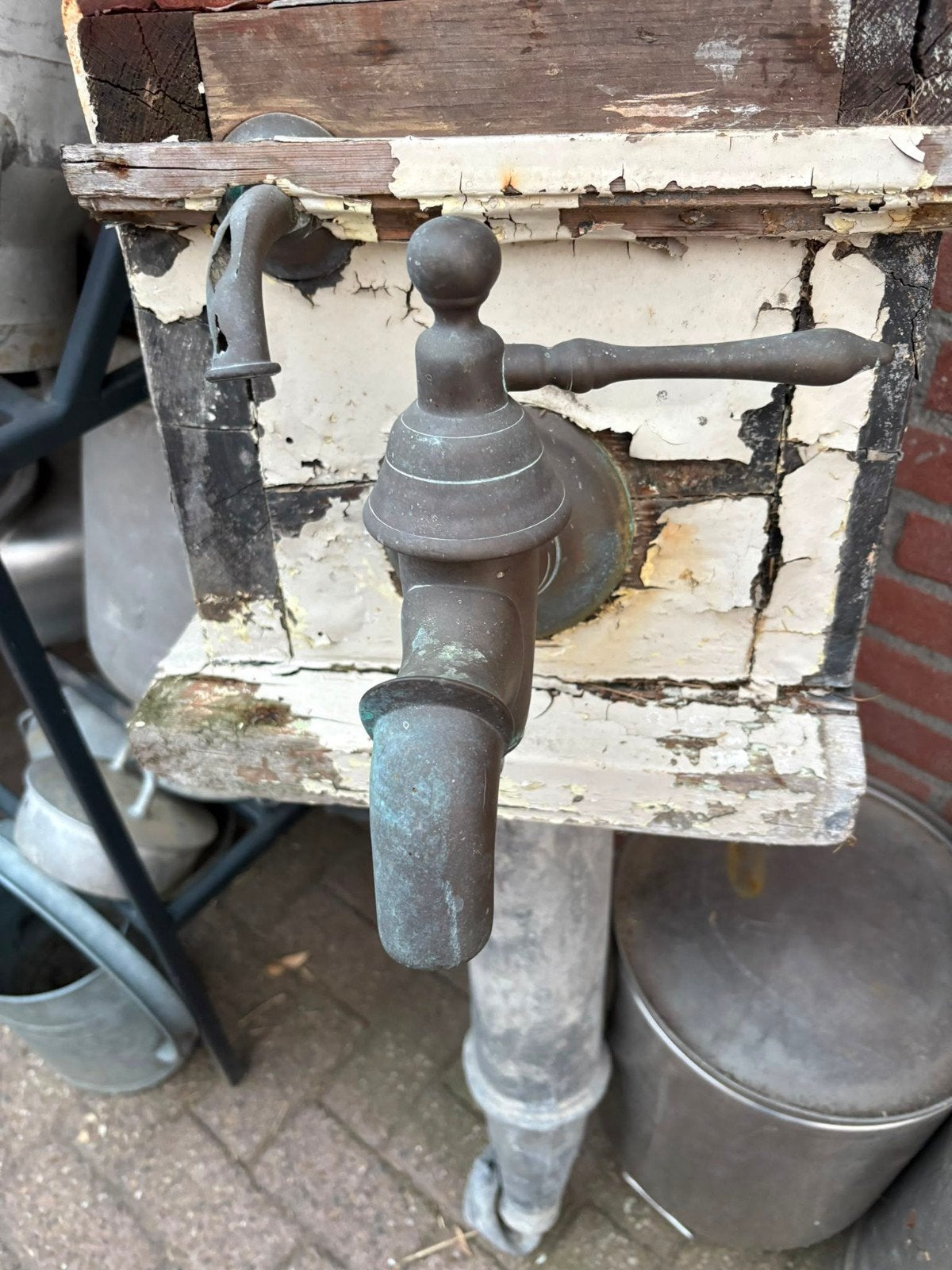 Antieke hand waterpomp - Decoratie of opknapbeurt, Antiek en Kunst, Ophalen