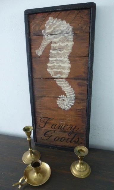 Handgeschilderd paneel / antiek vintage sign/pub bord/Fancy, Ophalen of Verzenden