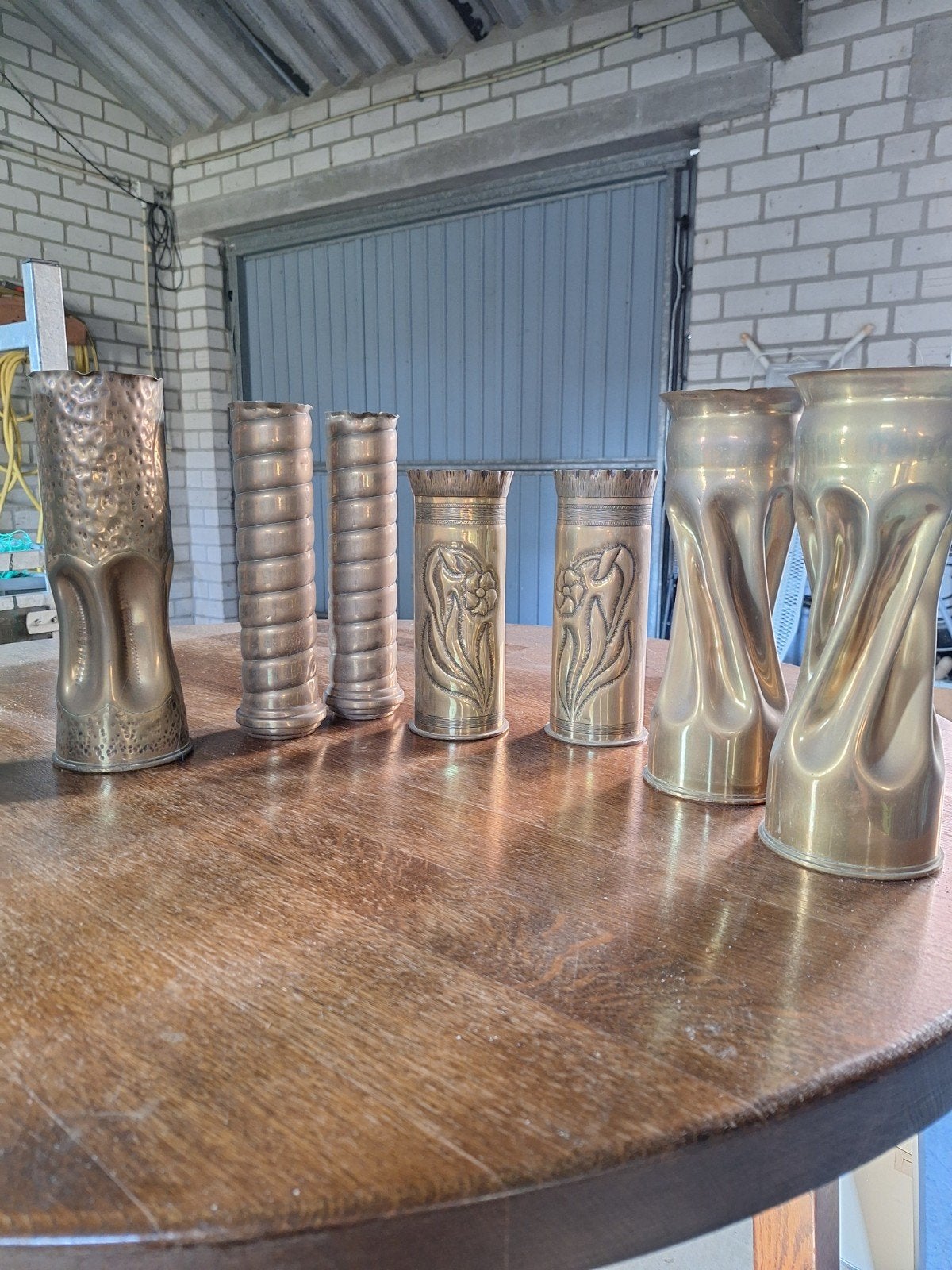 4 sets bewerkte hulzen - Unieke decoratieve items, Ophalen of Verzenden
