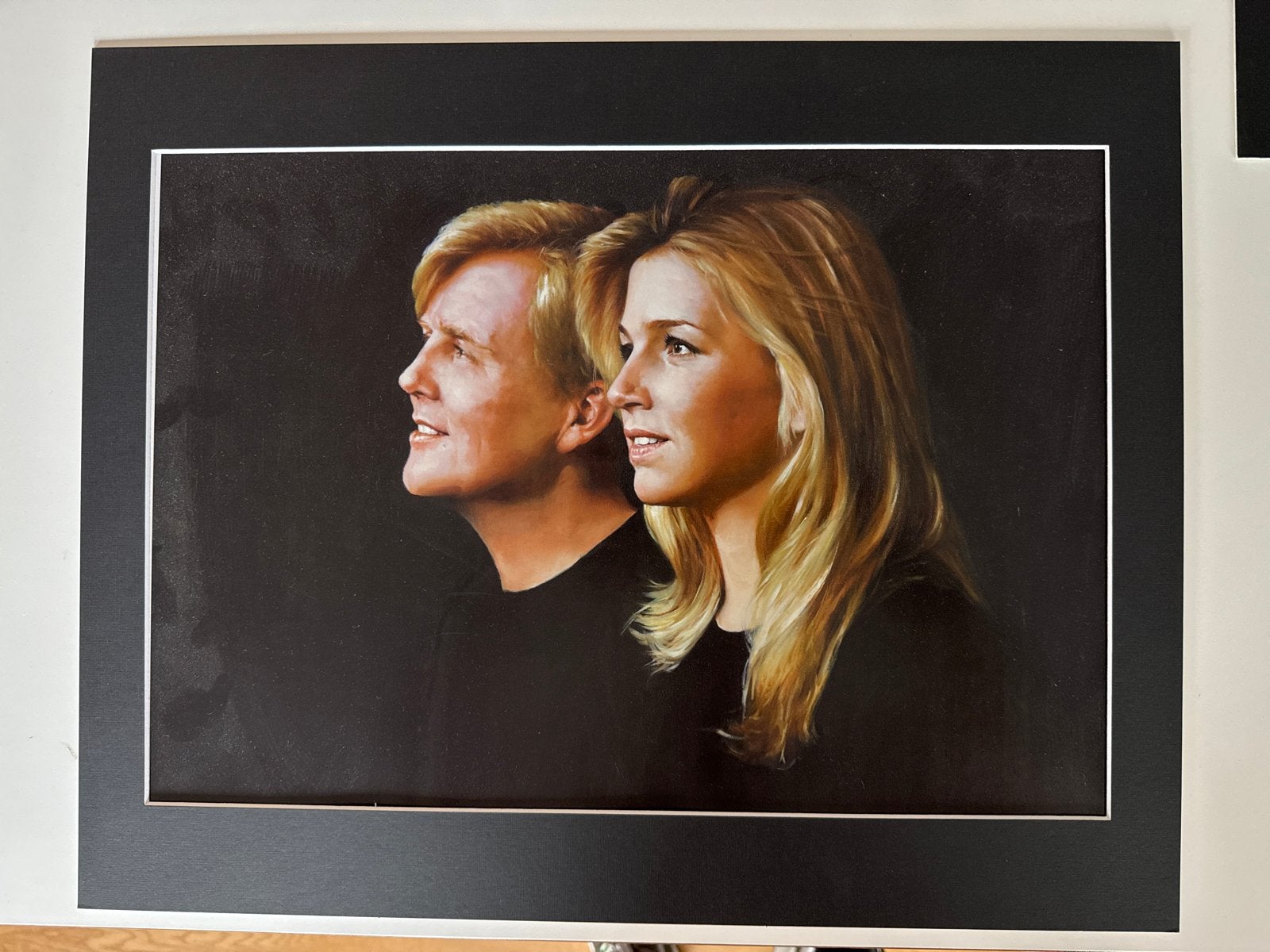 Kunstdruk Máxima en Willem-Alexander - Olieverf Stijl, Ophalen, Papier/karton, Ingelijst, Print