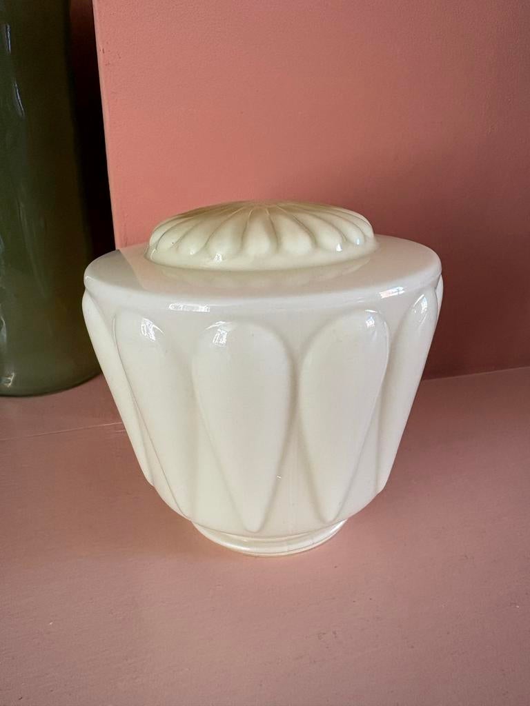Vintage Thabur lampenkap van opalineglas, Antiek en Kunst, Antiek | Lampen, Ophalen of Verzenden