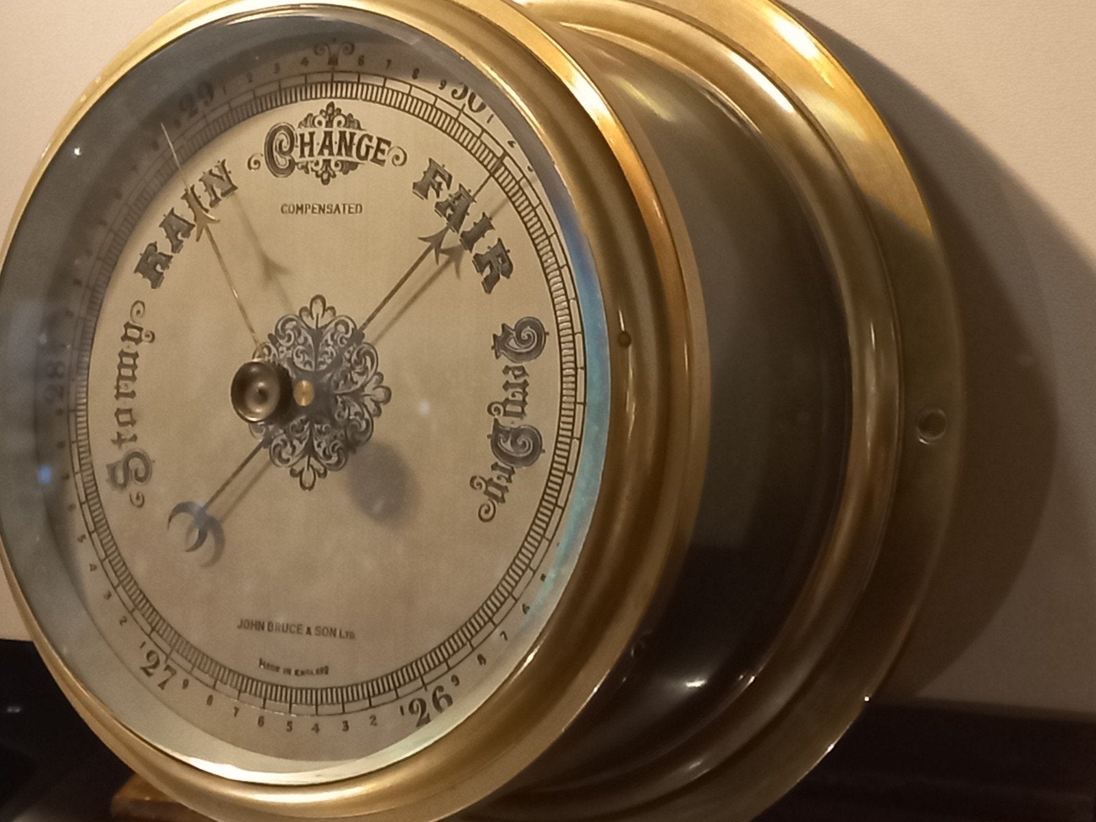 Engelse hoge kwaliteits scheepsbarometer, Verzamelen, Scheepvaart, Ophalen