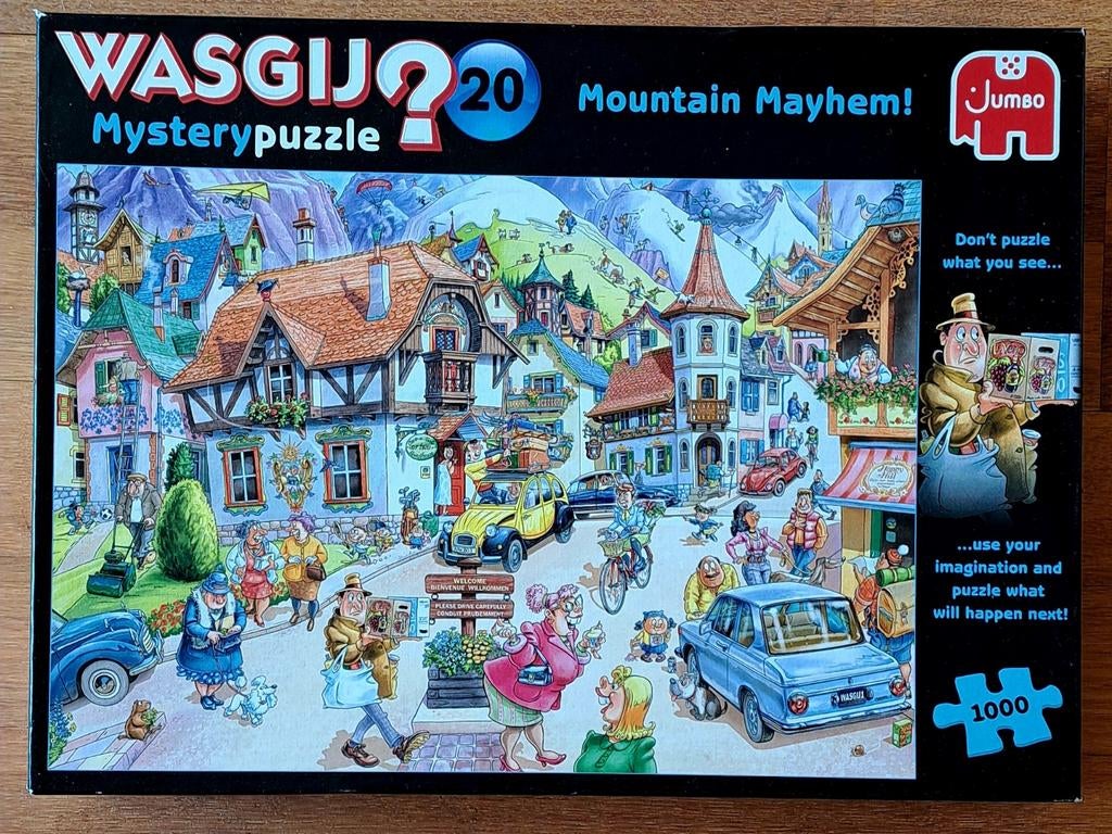 Wasgij puzzel Mystery nr. 20. 1000st., Ophalen, 500 t/m 1500 stukjes, Zo goed als nieuw