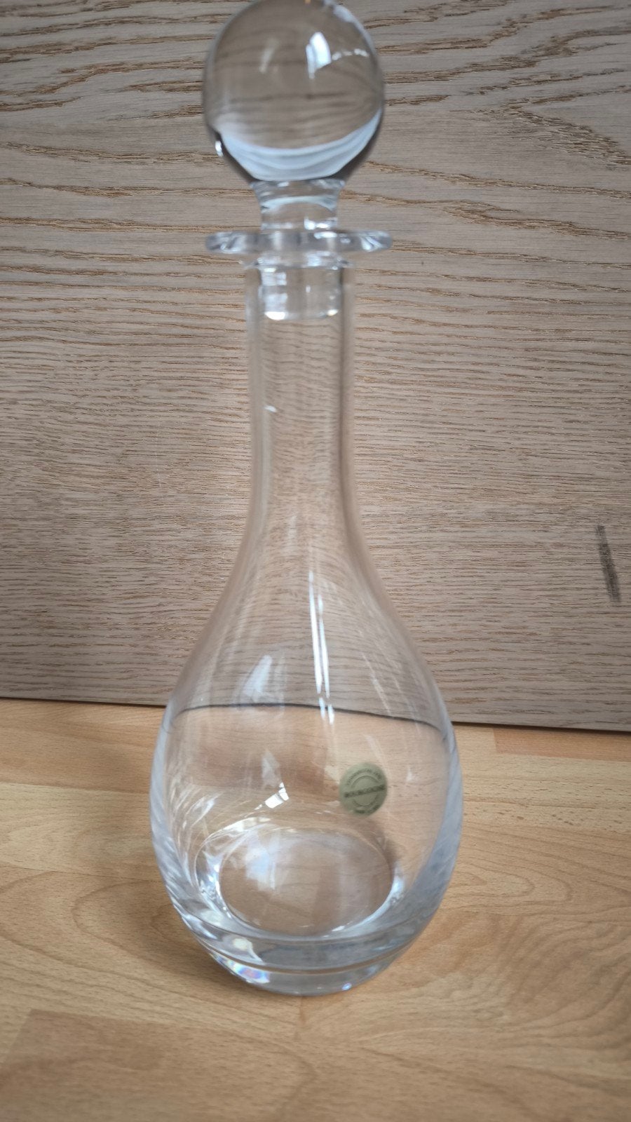 Kristallen karaf (24% loodkristal) - 32 cm Bourgogne fles, Verzamelen, Ophalen of Verzenden, Overige typen
