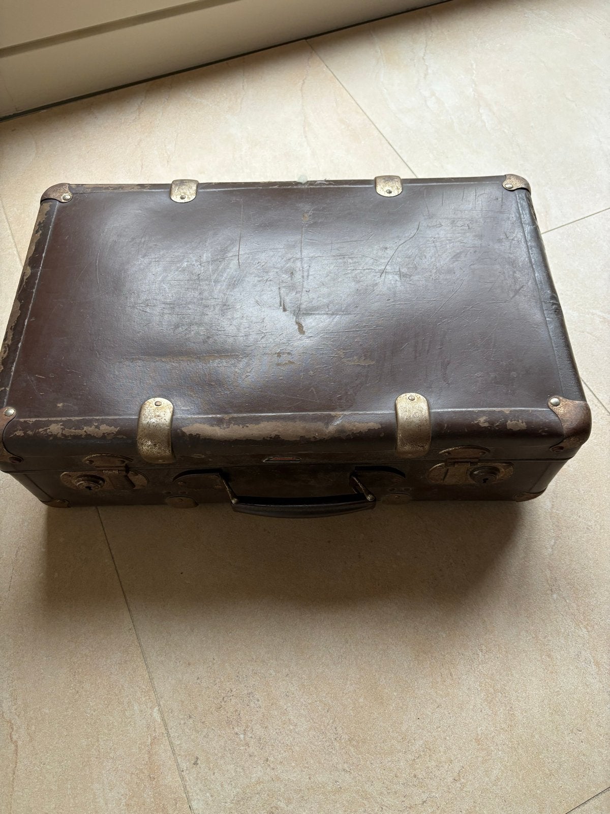 Antieke Bruine Koffer - Vintage Decoratie, Ophalen