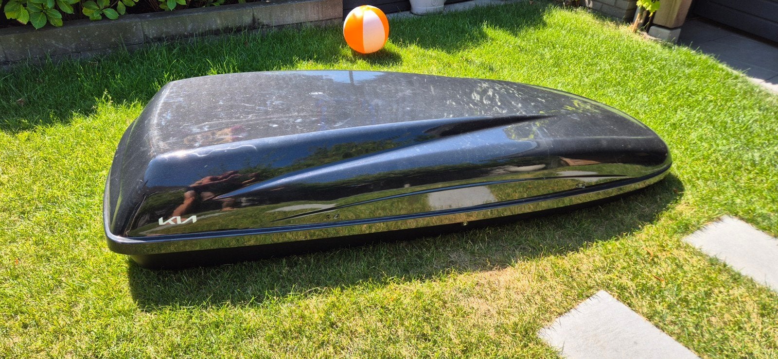 Originele Kia dakkoffer 390L Black Glossy – 2-zijdig te open, Ophalen, Gebruikt
