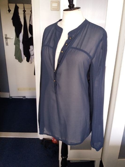 ONLY voile blouse M-38/40 incl. verzenden, Kleding | Dames, Maat 38/40 (M), Only, Blauw, Ophalen of Verzenden