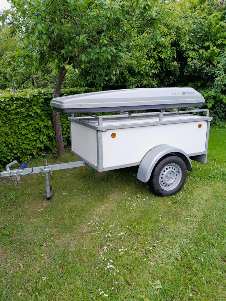 Bagagewagen met Dakkoffer, Ophalen of Verzenden