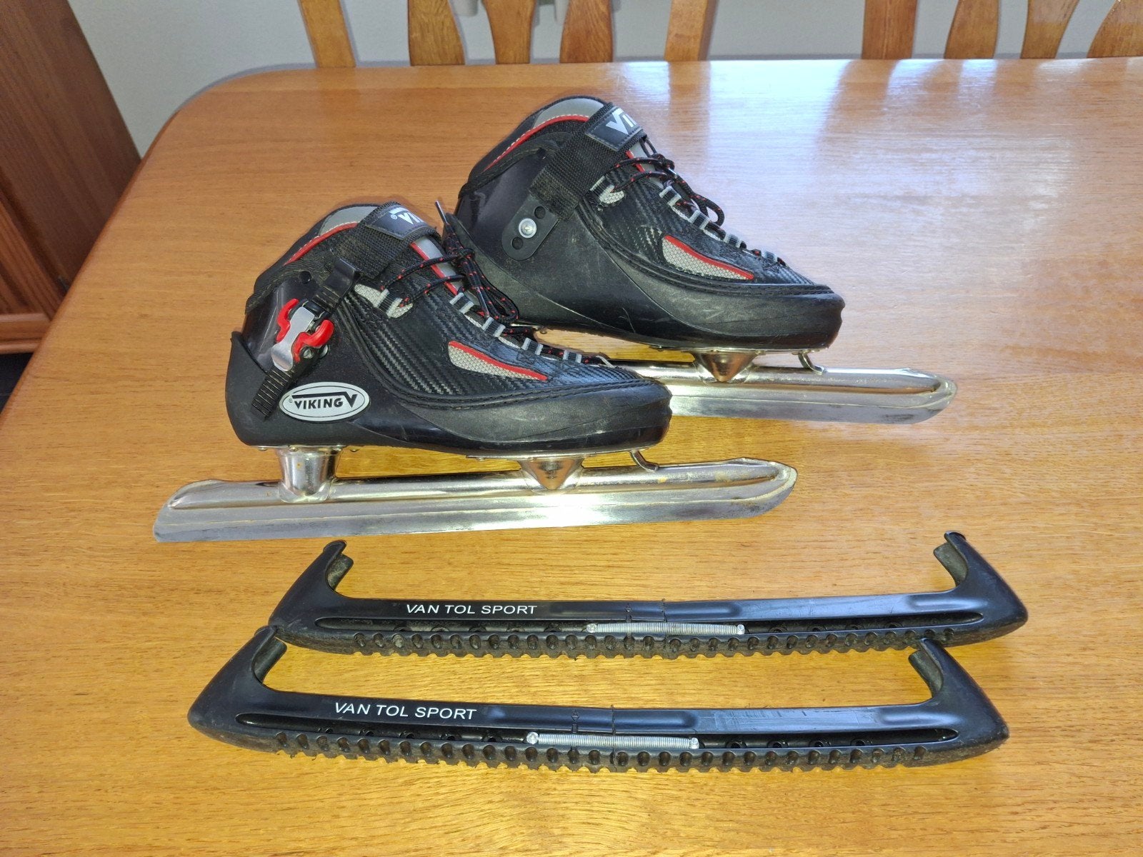 Viking Noren schaatsen mt 38, geslepen en klaar voor gebruik, Viking, Gebruikt, Combinoren, Ophalen of Verzenden