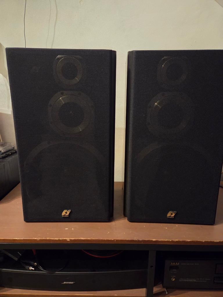 Sansui S-U770 3 weg speaker vintage ( super mooi ), Audio, Tv en Foto, Luidsprekers, Zo goed als nieuw, 60 tot 120 watt, Front, Rear of Stereo speakers