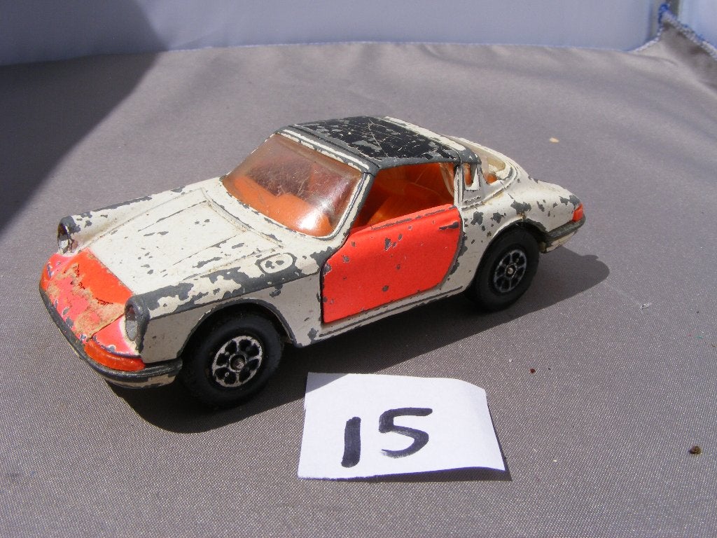 Porsche 911S targa Corgi Toys Rijkspolitie incompleet (15), Ophalen of Verzenden, Gebruikt, Auto, Corgi