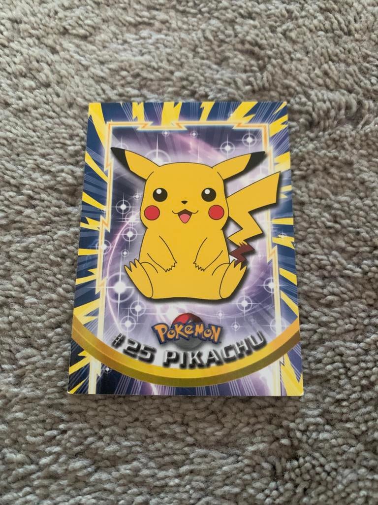 Pokémon Topps Trading Card #25 Pikachu., Ophalen of Verzenden, Zo goed als nieuw, Losse kaart