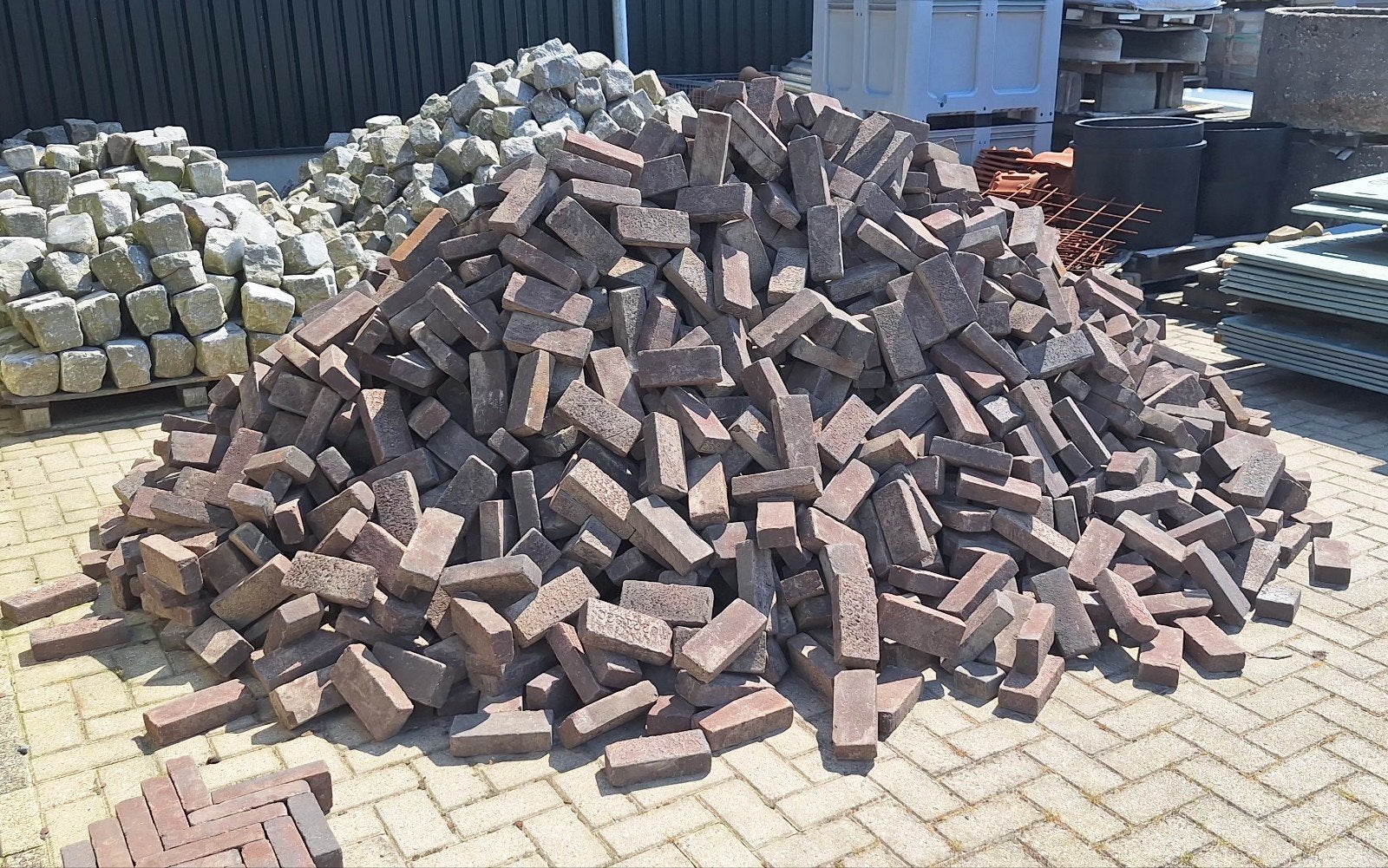 Gebakken waaltjes, Tuin en Terras, Tegels en Klinkers, Ophalen, Beton, 10 m² of meer, Klinkers