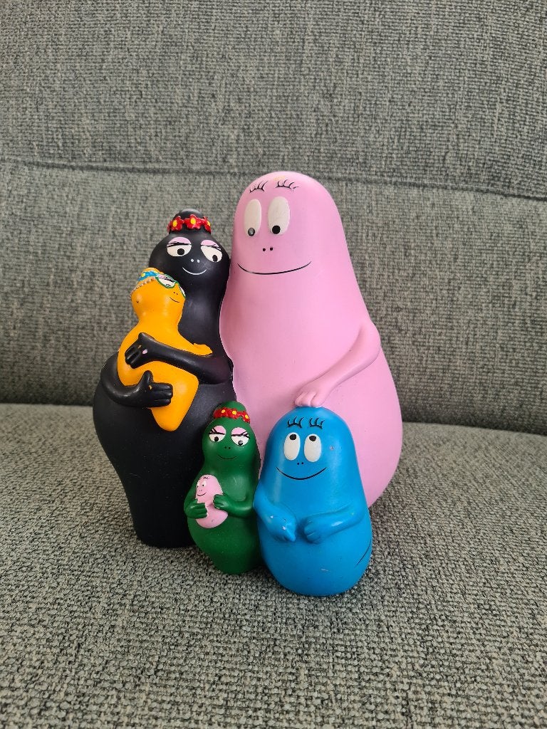 Barbapapa plastoy spaarpot, Verzamelen, Poppetjes en Figuurtjes, Plastoy, Gebruikt, Verzenden, Nvt