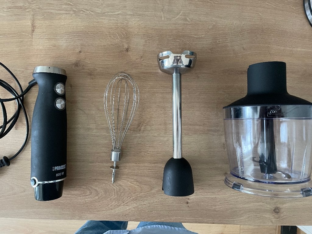 PRINCESS Hand blender 800  w 4-in-1 Set, Ophalen, Zo goed als nieuw, Blender