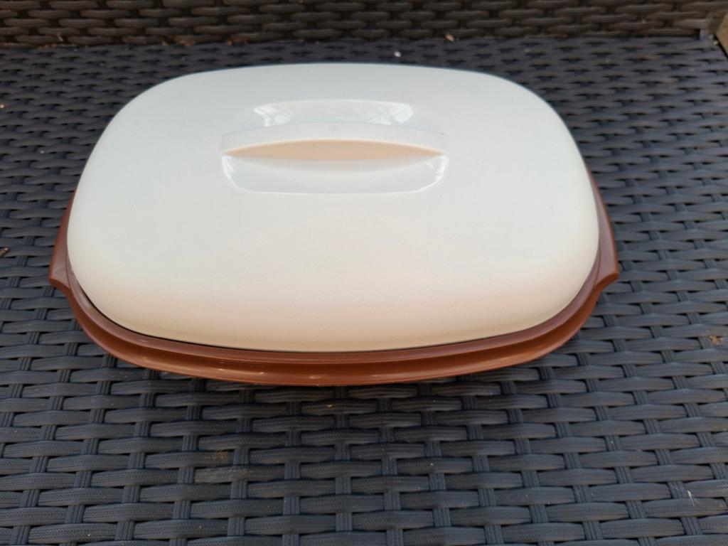 Vintage Tupperware magnetron rijst- en groentestomer uit de, Ophalen of Verzenden