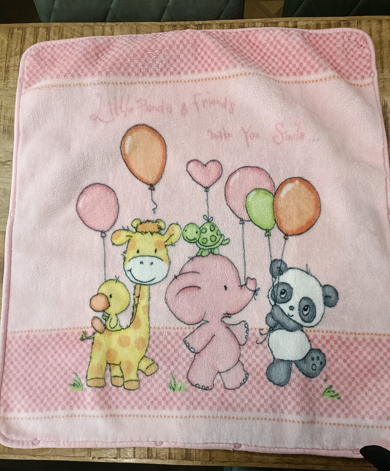 Belpla Baby Deken / Trappelzak - Little Panda & Friends, Wasbaar, Zo goed als nieuw, Roze, Deken