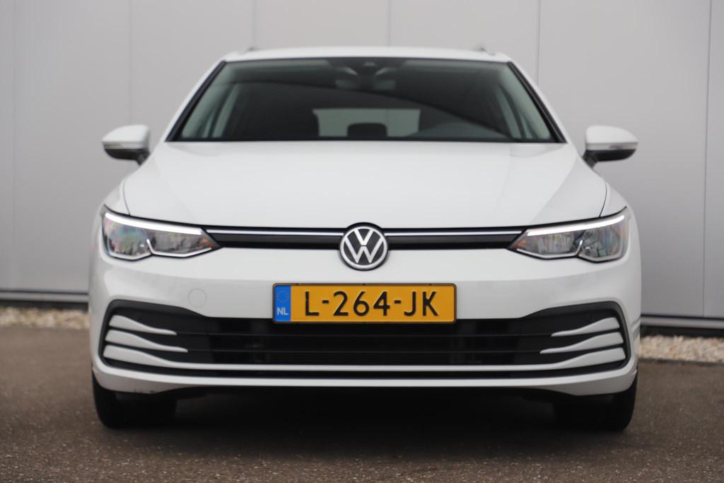 Volkswagen Golf Variant 1.0 eTSI Life Automaat Navigatie Car, Auto's, Stof, Gebruikt, Met garantie (alle), Wit