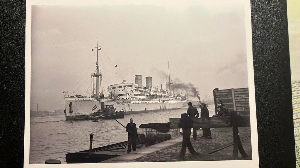 NIEUW HOLLAND  KPM  Amsterdam Haven Goedkoop, Ophalen of Verzenden, Zo goed als nieuw, Kaart, Foto of Prent