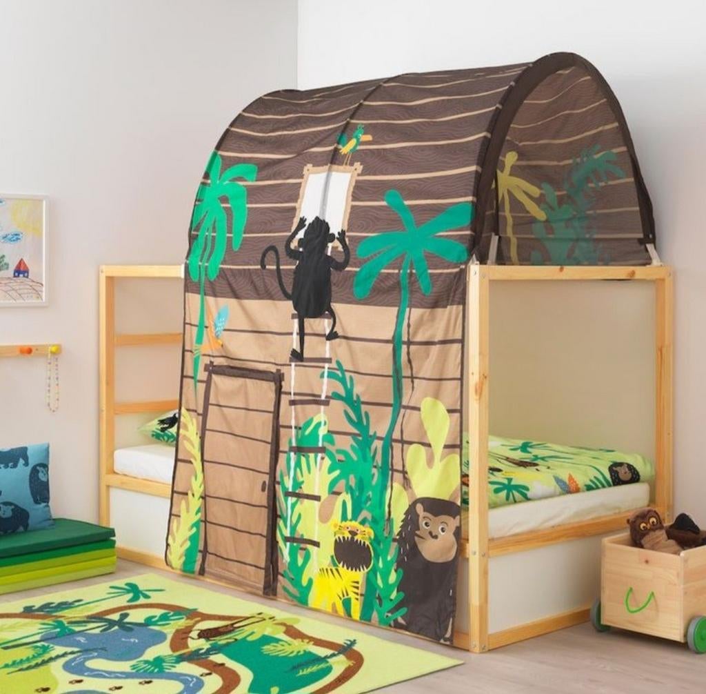Ikea KURA bedtent jungle thema, Ophalen of Verzenden, Gebruikt