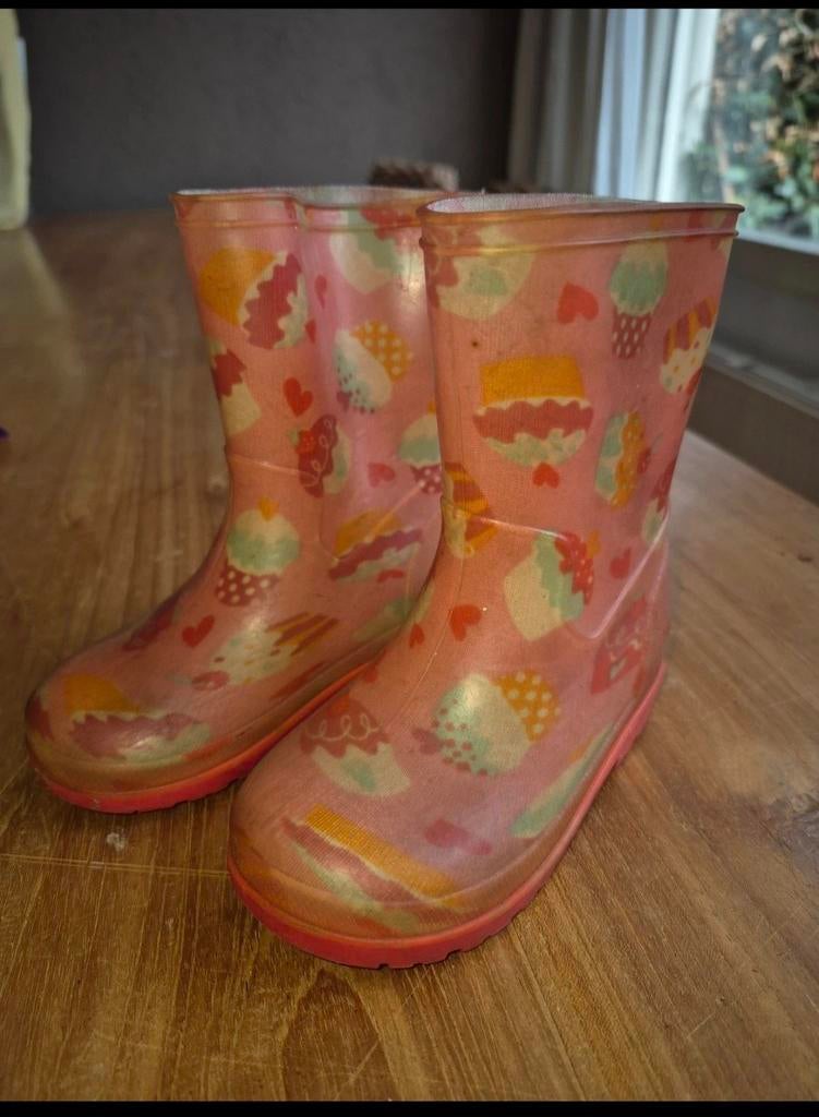 Leuke Hema regenlaarsjes met print - maat 20, Meisje, Ophalen of Verzenden, Hema, Laarzen
