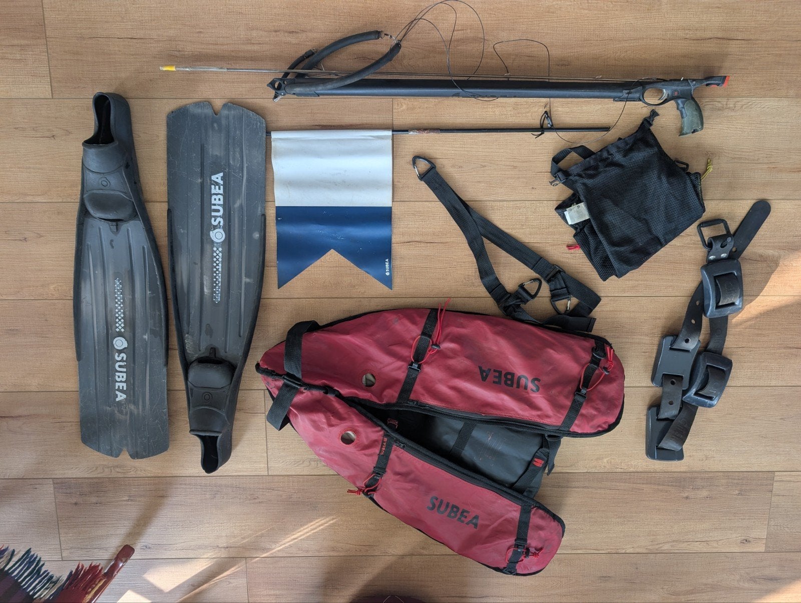 Speervisset/Freedive Set – SUBEA (incl harpoen, vinnen etc), Watersport en Boten, Duiken, Ophalen of Verzenden, Zo goed als nieuw