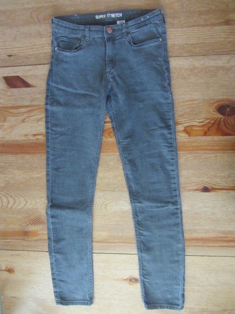 Grijze spijkerbroek H&M maat 152-158, Kinderen en Baby's, Kinderkleding | Maat 152, Ophalen of Verzenden, Gebruikt, Meisje, Broek